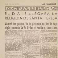 Recorte del diario Las Provincias de el 10 de enero de 1963. ES.462508.ADPV/Diputación. A.0.1.2.1. caja 39 expediente 155