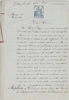 Instancia de José Iturbi Báguena solicitando una pensión para perfeccionar en el extranjero sus estudios musicales. Archivo General y Fotográfico de la Diputación de Valencia. E.8.2 caja 17, expediente 4.