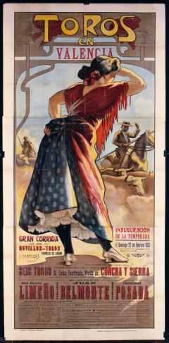 ENRIQUE PERTEGÀS FERRER . Bous a València : ... correguda de novells- bous... el diumenge 23 febrer 1913 ... 1913. ES.462508.ADPV / Cartells taurins / CT 21-94 , imatge núm 3550 .