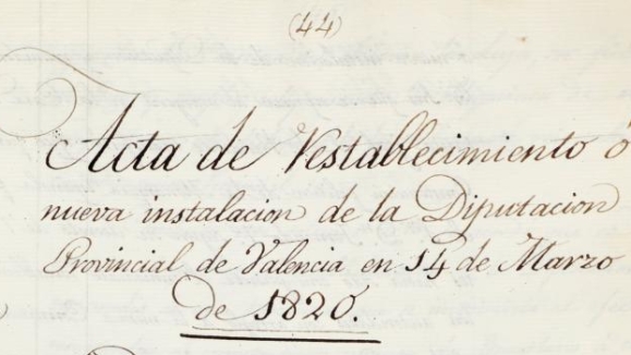 Actes del Ple de la Diputació de València