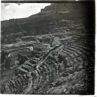 AUTOR DESCONOCIDO. Vista parcial del teatro romano de Sagunto. Sagunto. 1900. ES.462508.ADPV/Colección Gamón, imagen nº 06828