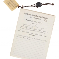 Expedient d'ingrés en la Casa Hospici La nostra Senyora de la Misericòrdia del expòsit Guillermo Batanero. 28 juliol 1897. ES.462508.ADPV/Casa Misericòrdia/a.2.5.2 caixa 1